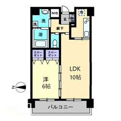 アルファレガロ栗林の物件間取画像